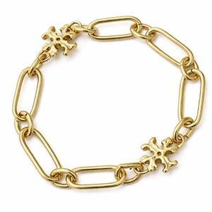 TORY BURCH GOLD ROXANNE CHAINLINK CHUNKY BRACELET NWT $159